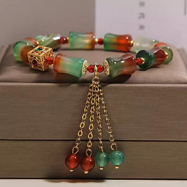 Armband Achat Bambus – Mut