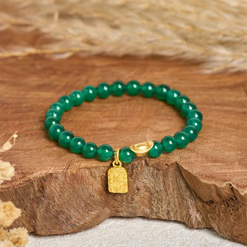 Armband Achat Fu-Zeichen