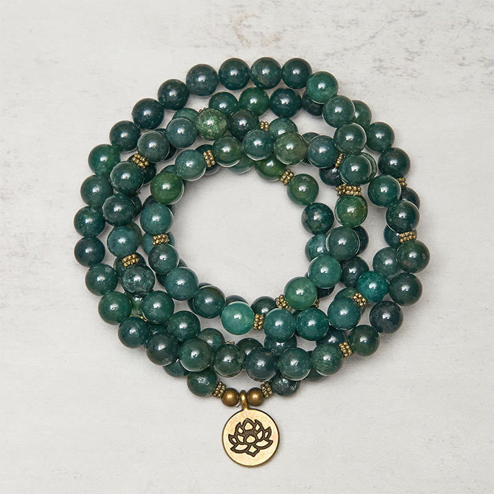 Armband Achat Lotus – Heilung & Energie