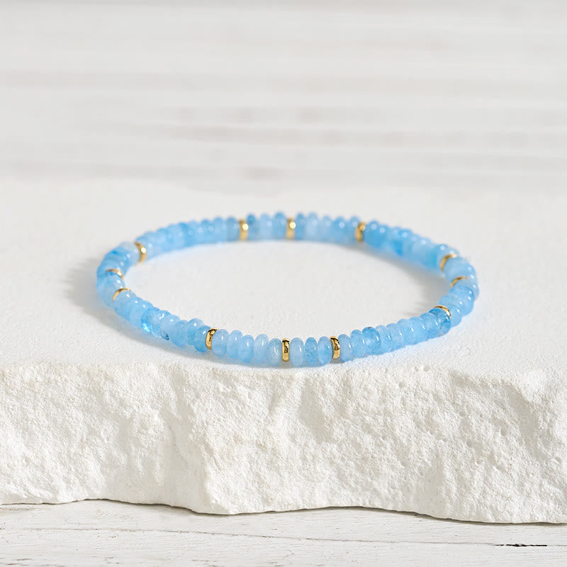 Armband Aquamarin Perle