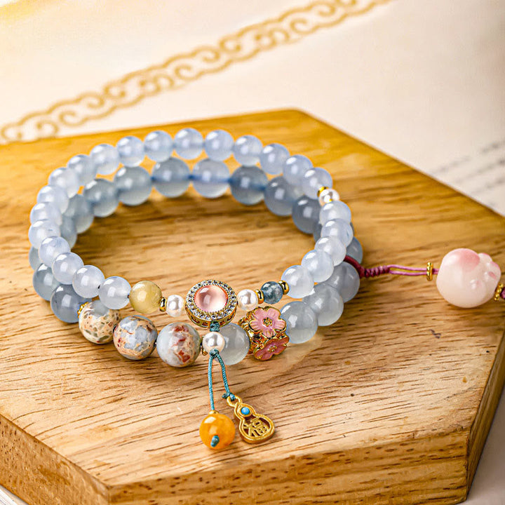 Armband Chalcedon Fu-Zeichen – Heilung