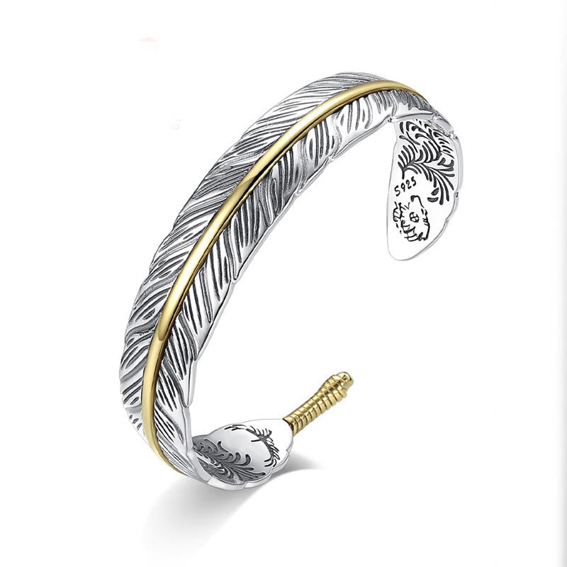 Armband Kupfer Buddha Federmuster Glück Reichtum Schmuck Handgelenk elegant