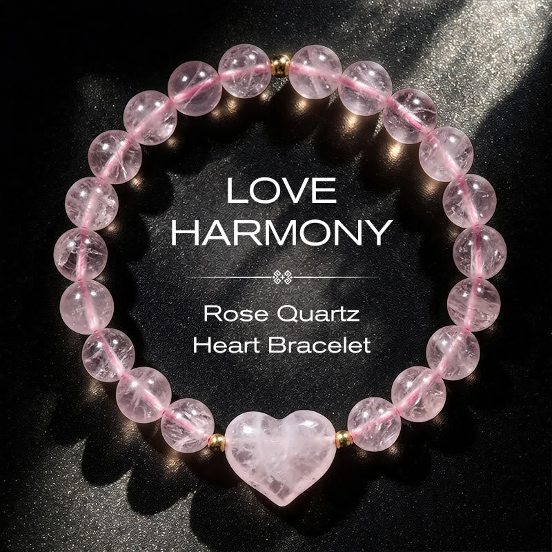 Armband Erdbeerquarz Grüner Aventurin – Liebe Rose Quartz(Wrist Circumference 14-16cm)