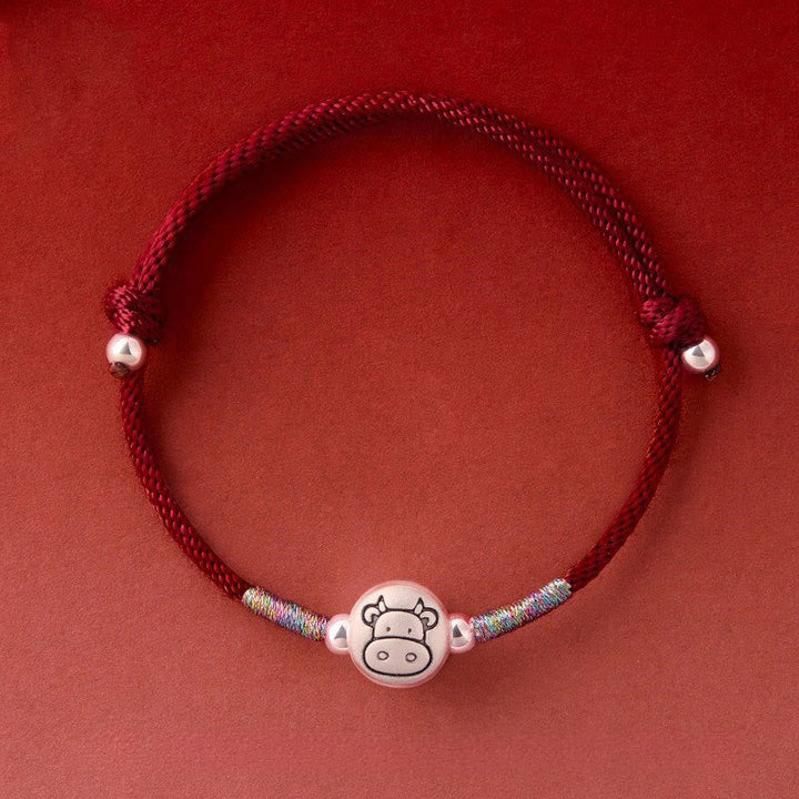 Armband Pferd Sterlingsilber Rote Schnur – Glück