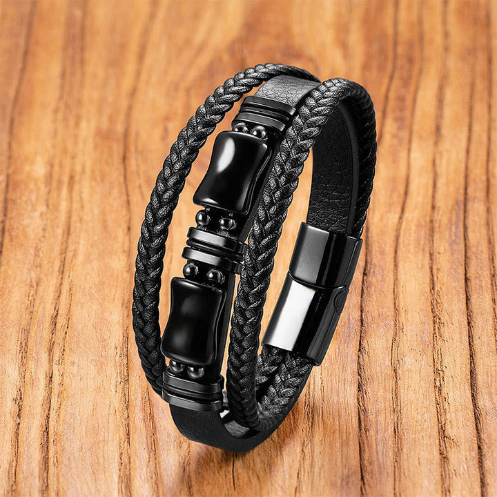 Armband Grüner Aventurin Schwarzer Onyx Black Onyx
