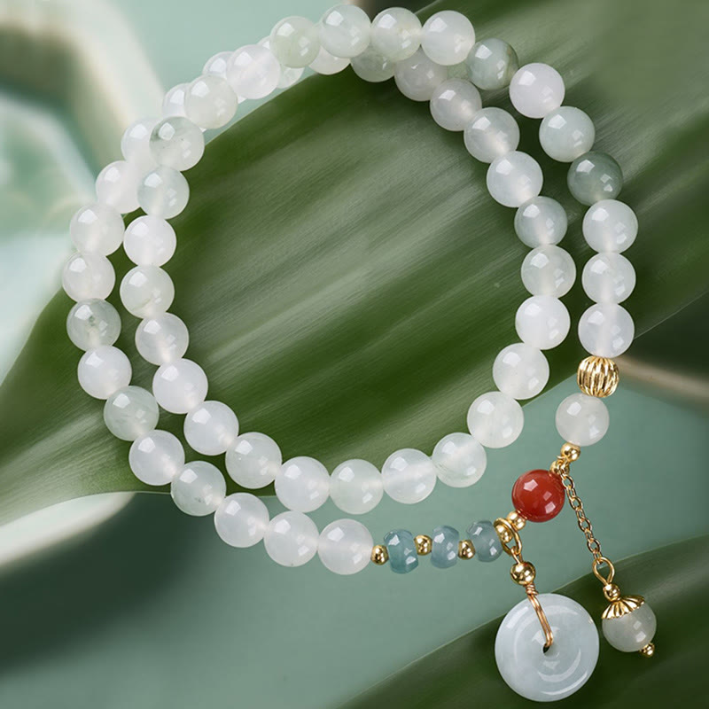 Armband Jade Achat – Glück & Fülle