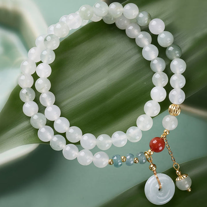 Armband Jade Achat – Glück & Fülle