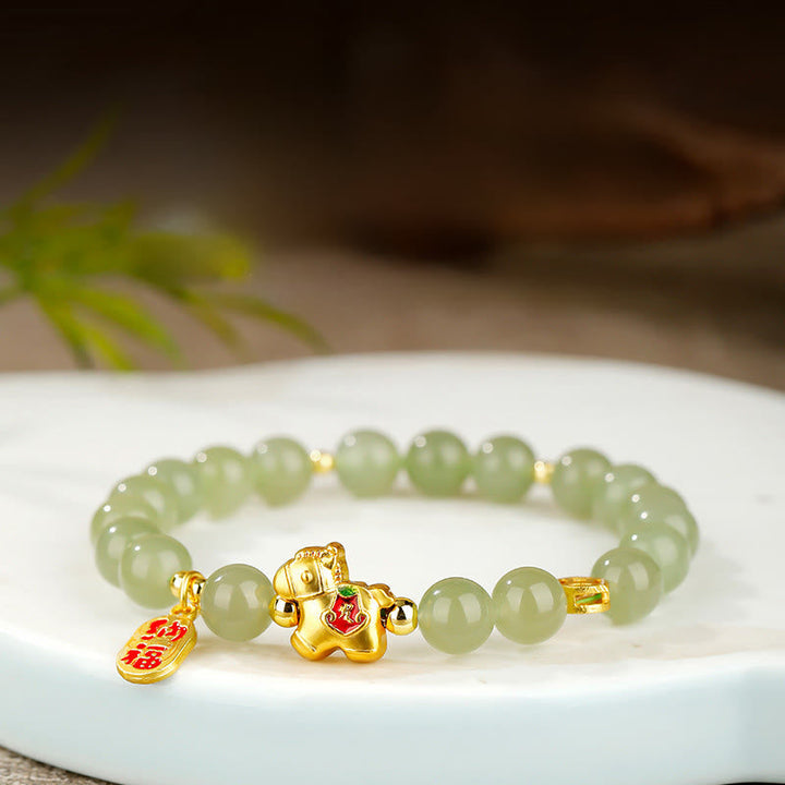 Armband Jade Jahr Des Pferdes – Fülle