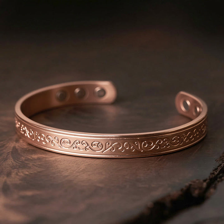 Armband Kupfer Engraved Patterned – Balance Copper(Wrist Circumference: 15-18cm)