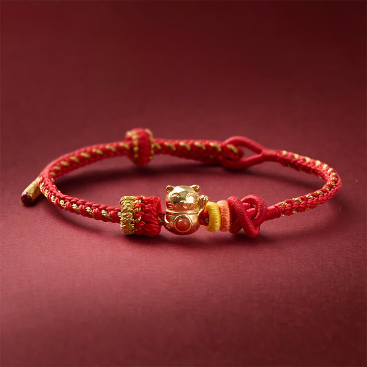 Armband Kupfer Katze – Glück