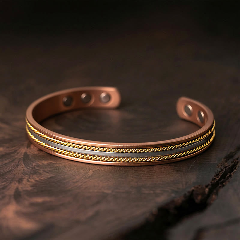 Armband Kupfer Retro Twisted – Glück & Wohlstand