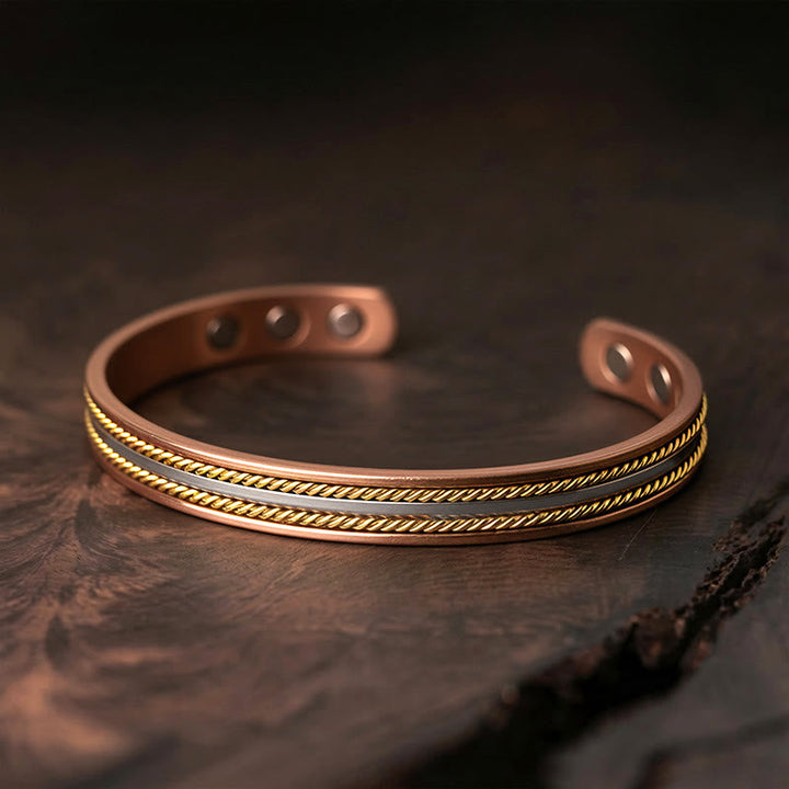 Armband Kupfer Retro Twisted – Glück & Wohlstand