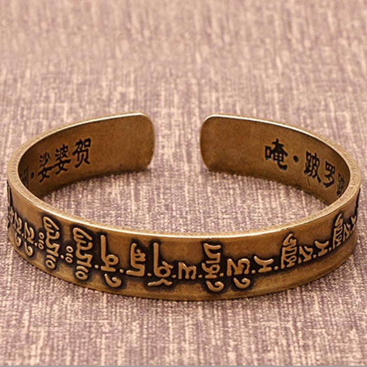 Armband Kupfer Heilung Energie Mantra Gravur Schutz Glück Handgelenk