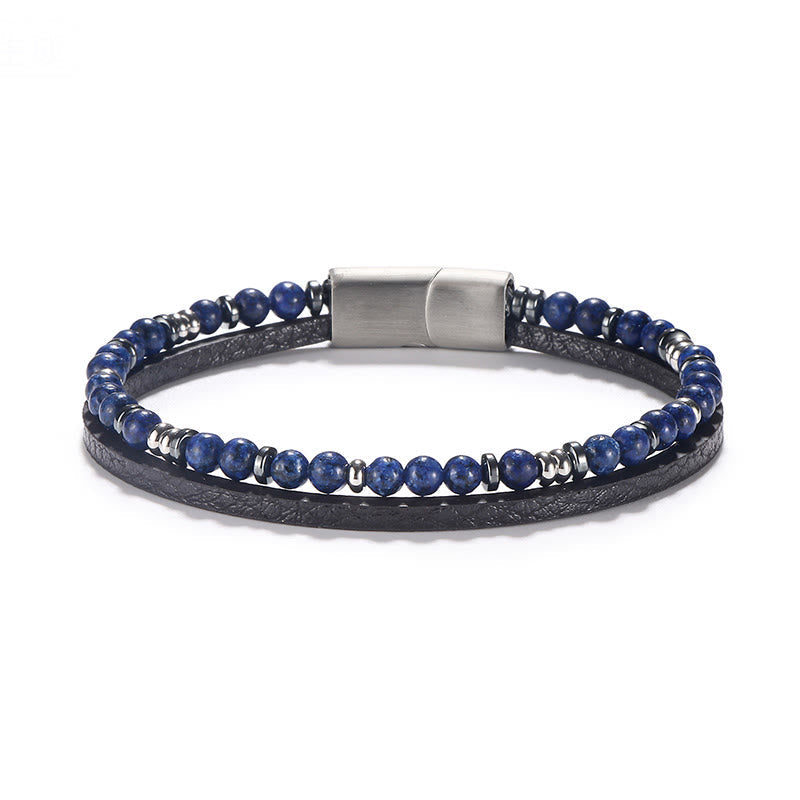 Armband Lapislazuli Tigerauge – Balance Lapis Lazuli(Wrist Circumference: 18-19cm)