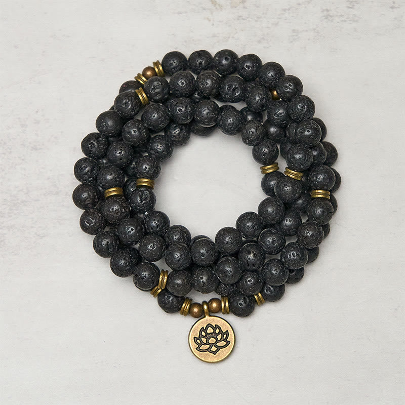 Armband Lavastein Lotus – Heilung