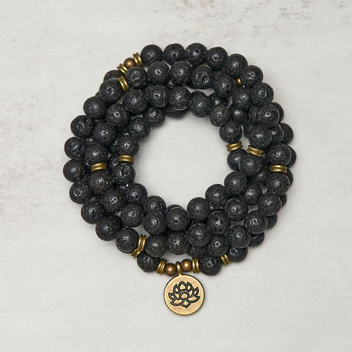 Armband Lavastein Lotus – Heilung