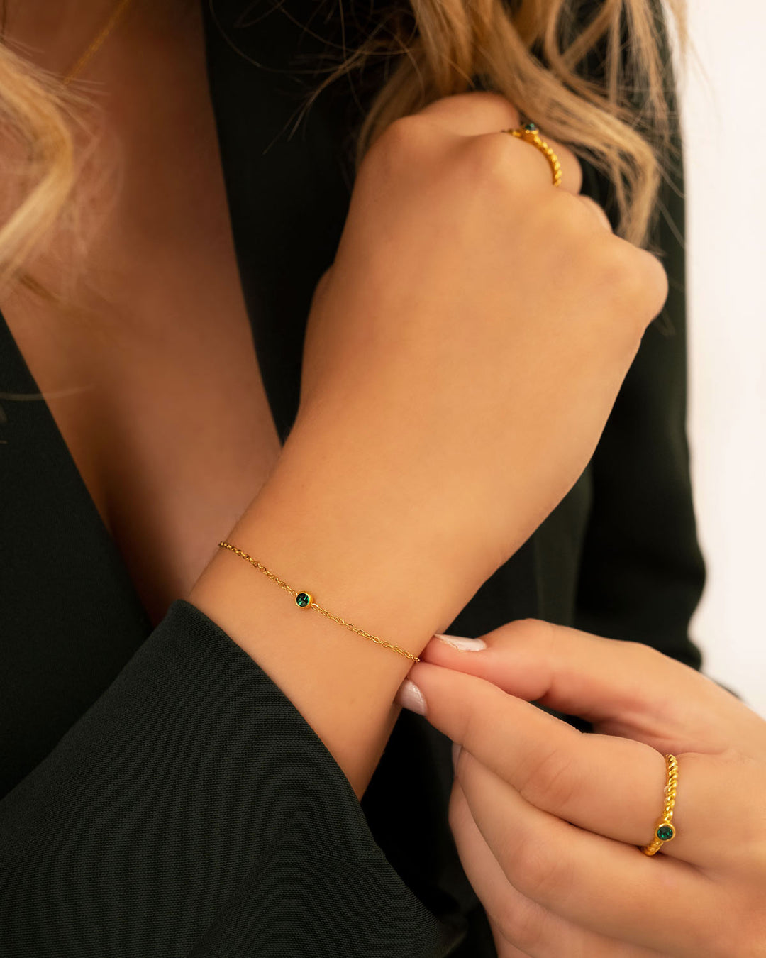 Armband mit Geburtsstein Fein