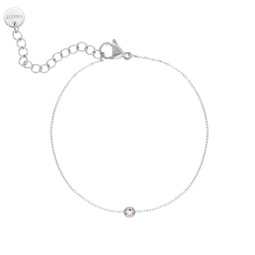 Armband mit Geburtsstein Silber