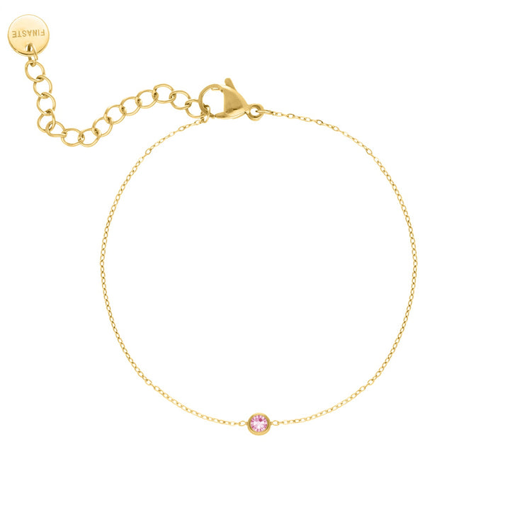 Armband mit Geburtsstein Vergoldet