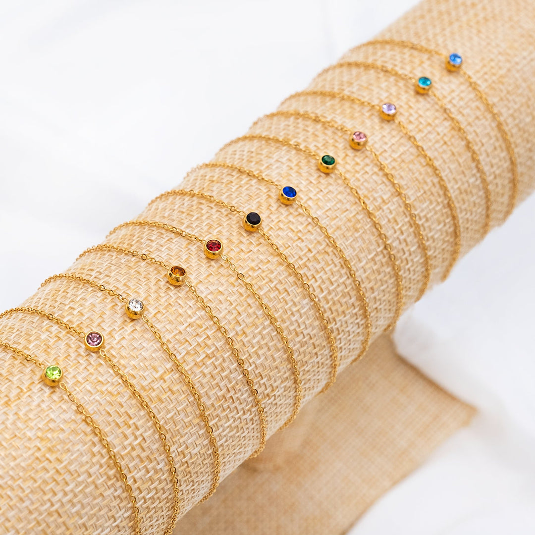 Armband mit Geburtsstein Gold