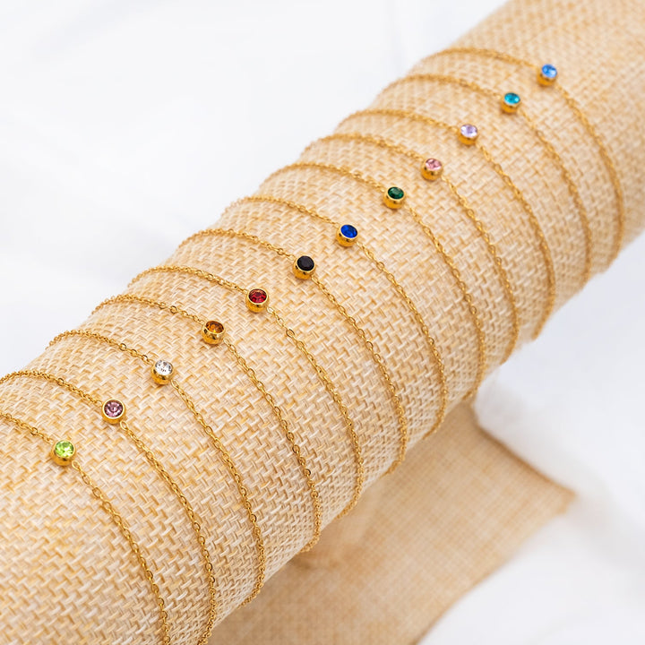 Armband mit Geburtsstein Gold