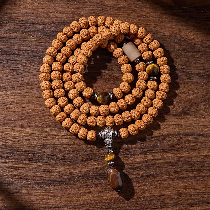 Armband Bodhi-Samen Dzi-Perle – Glück