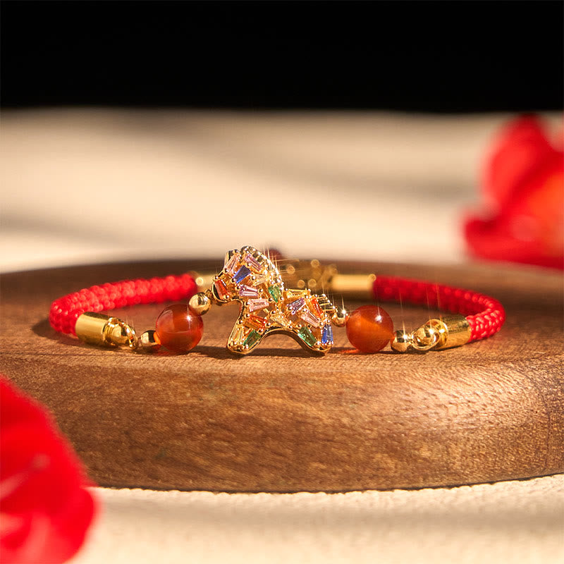 Armband Roter Achat Kupfer – Balance