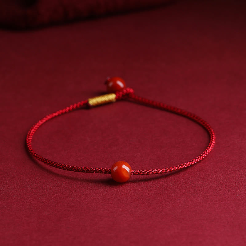 Armband Roter Achat Zinnober – Segen Red Agate(Confidence♥Calm)