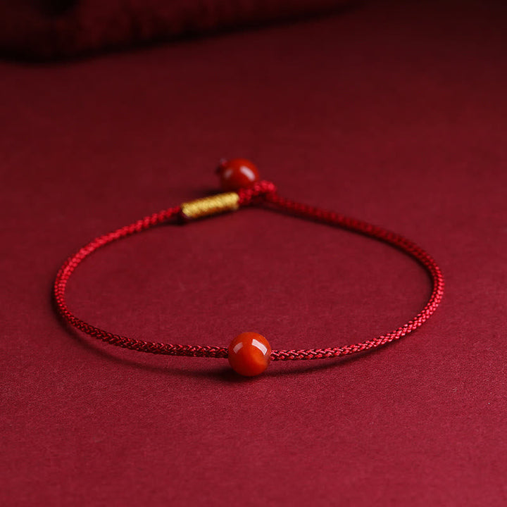 Armband Roter Achat Zinnober – Segen Red Agate(Confidence♥Calm)