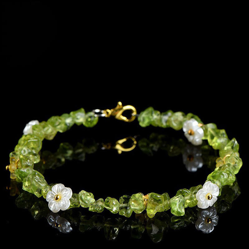 Armband Erdbeerquarz Aquamarin