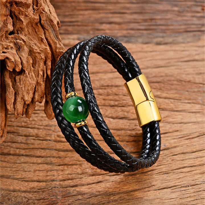 Armband Tigerauge Amethyst – Balance Energie