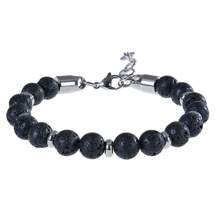 Armband Tigerauge Tiger Various – Schutz Lava Rock(Wrist Circumference:17-20 cm)