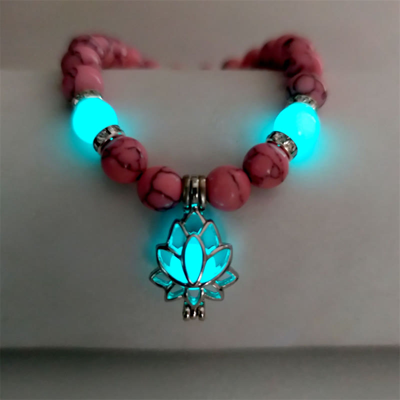 Armband Türkis Lotus – Schutz – Energie Pink Turquoise Blue-Green Light