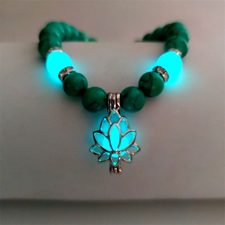 Armband Türkis Lotus – Schutz – Energie Turquoise Blue-Green Light