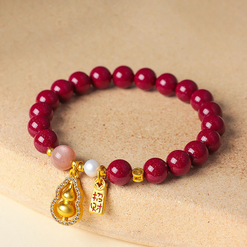 Armband Zinnober – Segen & Glück Cinnabar(Wrist Circumference: 14-15 cm)