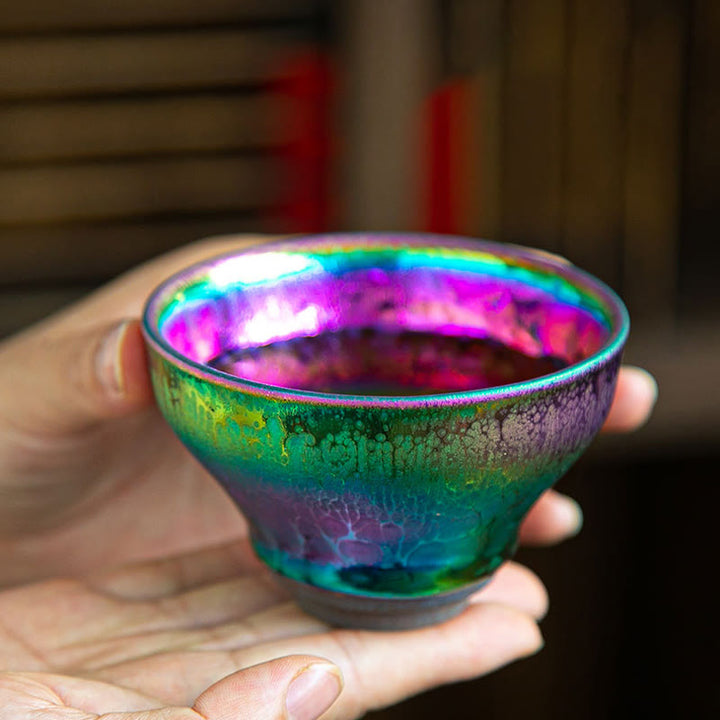 Ausgefallene Teetassen Jianzhan Regenbogen Geschenk
