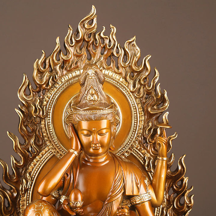 Avalokiteshvara Altar Erfolg Messing Statue