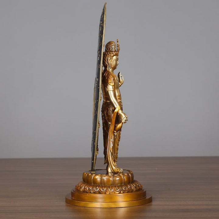 Avalokiteshvara Aura Harmonie Messing Deko