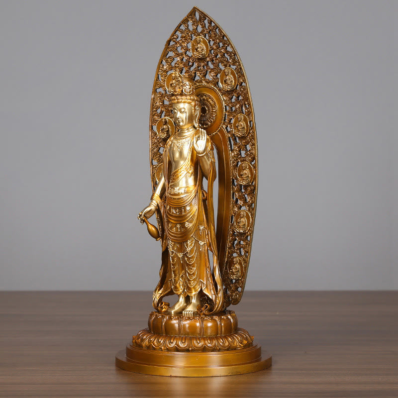 Avalokiteshvara Aura Harmonie Messing Glücksbringer