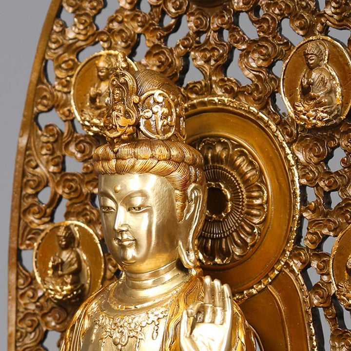 Avalokiteshvara Aura Harmonie Messing Wohnzimmer