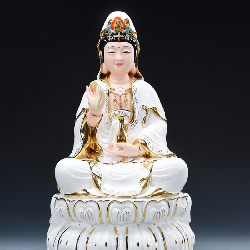 Avalokiteshvara Bodhisattva Keramik Erfolg Feng Shui