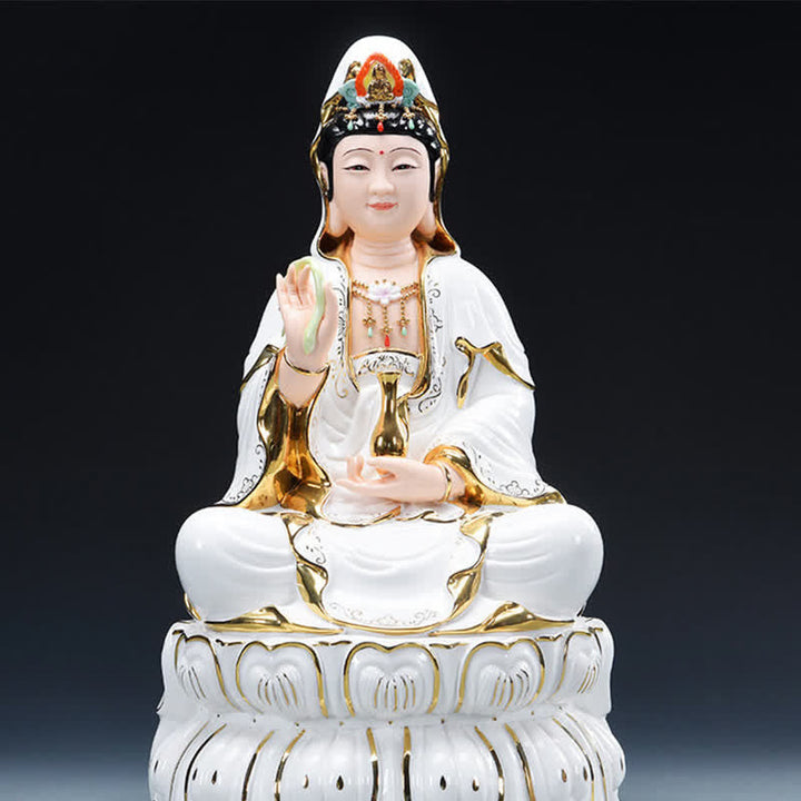 Avalokiteshvara Bodhisattva Keramik Erfolg Feng Shui