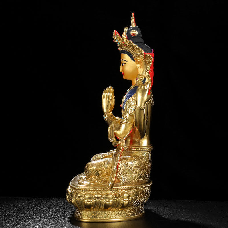 Avalokiteshvara Chenrezig Kupfer Gold Geschenk