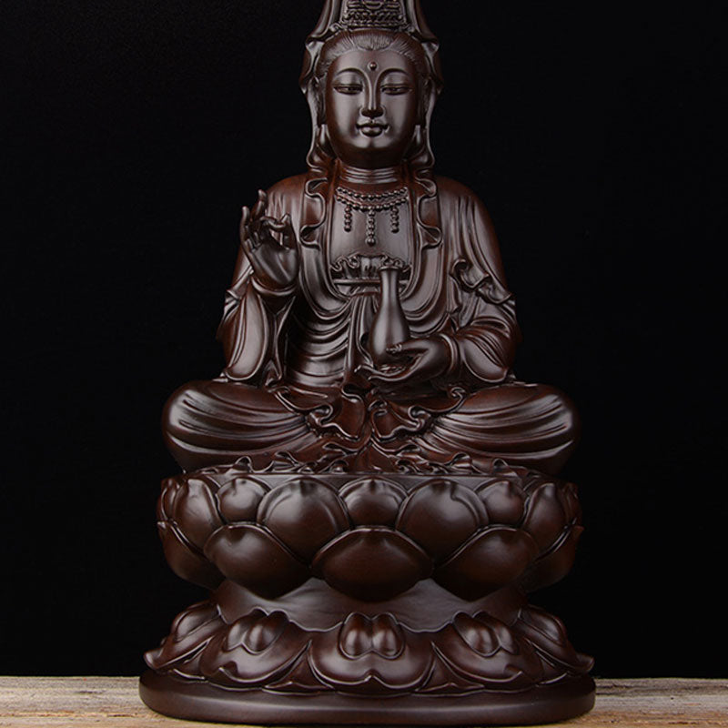Avalokiteshvara Ebenholz Lotus Deko