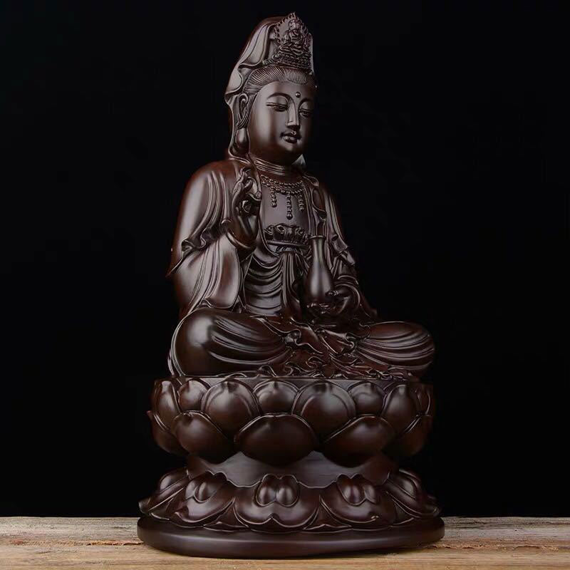 Avalokiteshvara Ebenholz Lotus Feng Shui