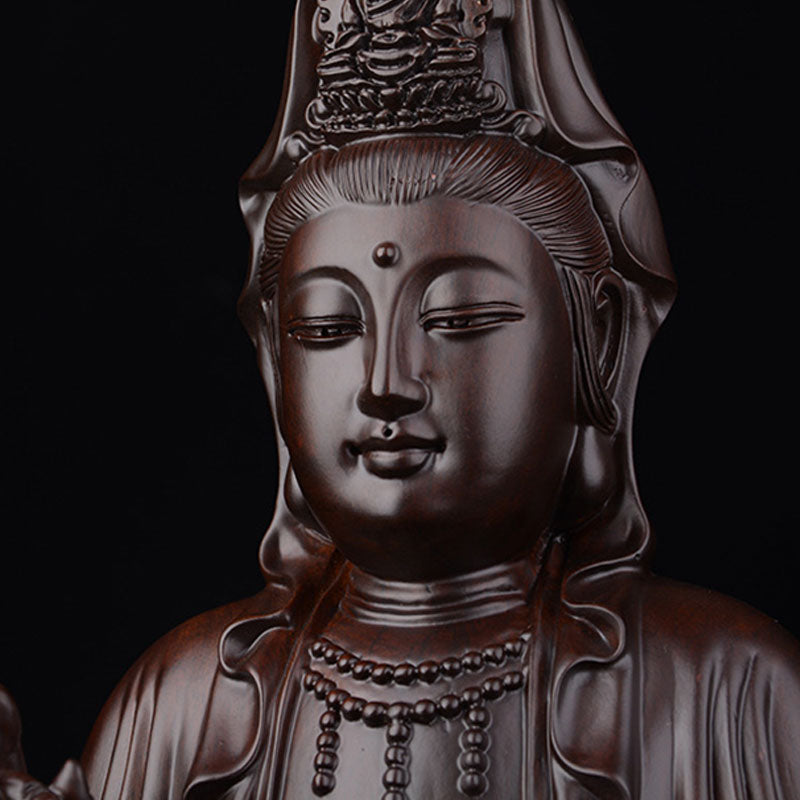 Avalokiteshvara Ebenholz Lotus Wohnzimmer