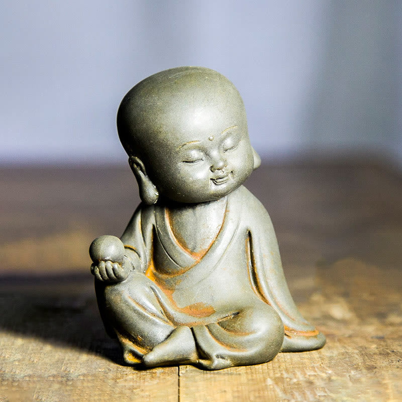 Avalokiteshvara Ksitigarbha Eisen Rost Harz Feng Shui