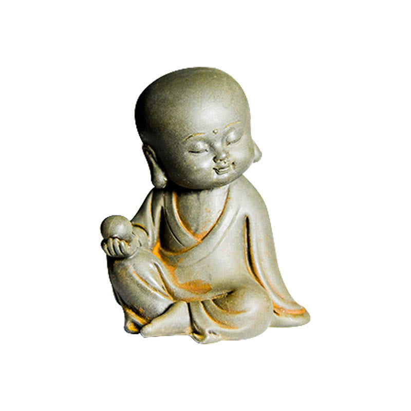 Avalokiteshvara Ksitigarbha Eisen Rost Harz Wohnzimmer