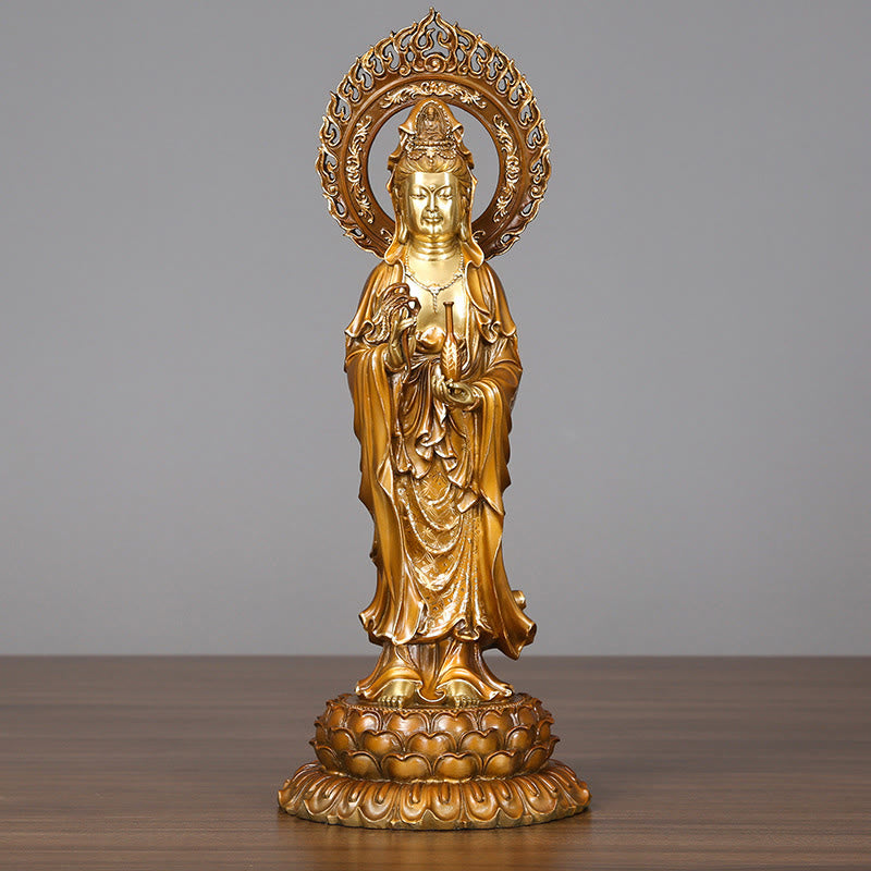 Avalokiteshvara Lotus Aura Messing Erfolg