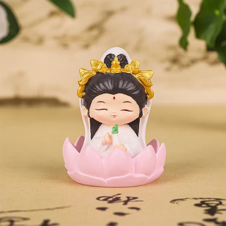 Avalokiteshvara Lotus Harz Statue Symbol